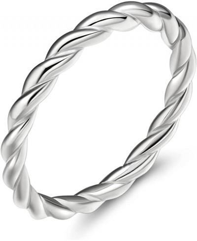 925 Sterling Silver Celtic Knot Ring Simple Criss Cross Infinity Wedding Band for Women Size 3-13 $20.33 Wedding Bands