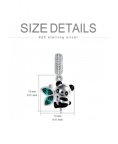 925 Sterling Silver Cute Sloth Panda Charms Beads fit European Bracelets Necklace $22.98 Charms & Charm Bracelets