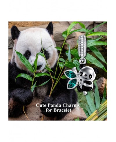 925 Sterling Silver Cute Sloth Panda Charms Beads fit European Bracelets Necklace $22.98 Charms & Charm Bracelets