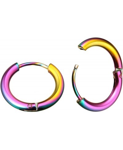 5 Pairs Stainless Steel Cartilage Hoop Earrings for Men Women Small Endless Hoop Huggie Earring 18 Gauge $17.64 Hoop