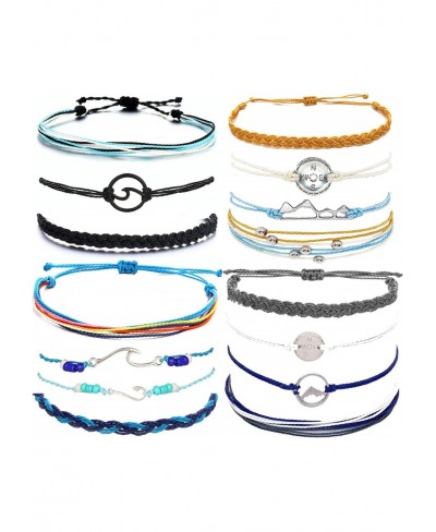 String Bracelets for Women Summer Wave Bracelet Set for Teen Girls Waterproof Surfer Bracelet for Men $18.21 Strand