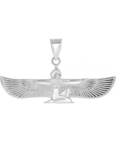 Fine 925 Sterling Silver Egyptian Winged Goddess Isis Charm Pendant $19.00 Pendants & Coins