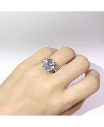 Stunning Flame Solitaire Engagement Ring Cubic Zirconia CZ in White Gold Plated for Women $13.70 Engagement Rings