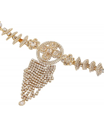 Women's Ethnic Collection Stone Pearl Saree Waist Belt Kamarbandh Golden $25.33 Body Chains