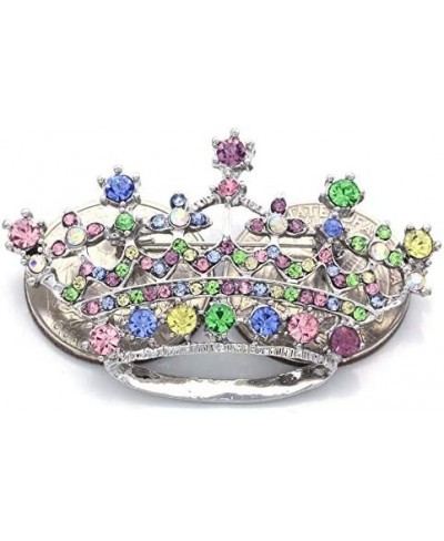 Princess Crown Tiara Brooch Pin Wedding Bridesmaid Clear Rhinestones Jewelry $12.97 Brooches & Pins