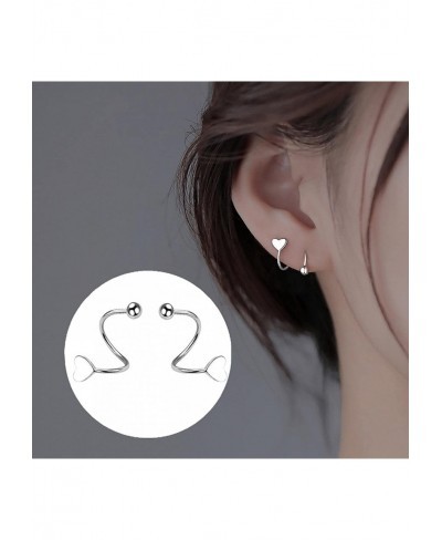 Women Love Stud Earrings Women's Simple Personality Spring Stud Earrings Temperament Love Earrings for Womens Girls Jewelry G...