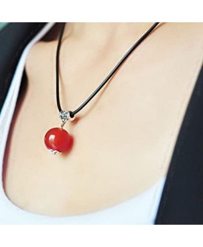 Carnelian Crystal Necklace for Women Men Healing lucky Red Carnelian Rings 8mm Relieve Anxiety Gemstone Bracelet for Root Cha...