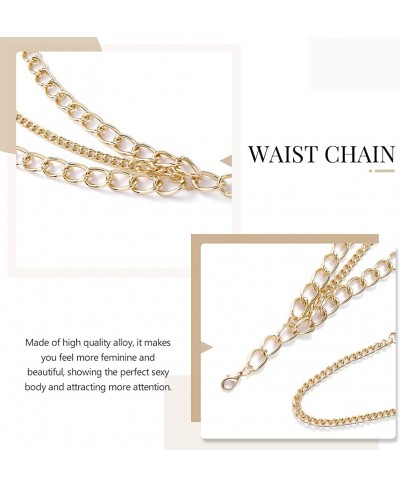 Gold Chain Belt Silver Punk Waist Chain Belt Metal Body Chain Jewelry for Women and Girls Dress $8.29 Body Chains