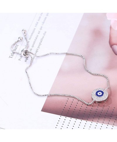 Adjustable Cubic Zirconia Cute Slider Evil Eyebutterfly Bracelet For Women Cross Bracelet Ladies Jewelry Butterfly Bracelet F...