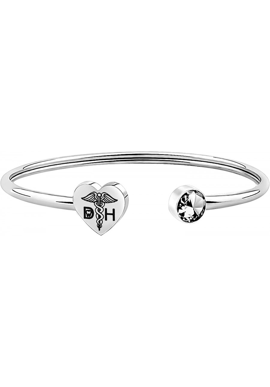 Dental Hygienist Bracelet Dentist Gifts Dental Graduation Gifts Medical Caduceus Dentist Jewelry Gifts $15.67 Bangle