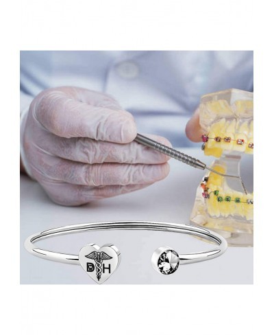 Dental Hygienist Bracelet Dentist Gifts Dental Graduation Gifts Medical Caduceus Dentist Jewelry Gifts $15.67 Bangle