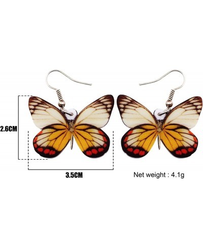 Drop Dangle Big Pieridae Butterfly Earrings Fashion Insect Jewelry For Women Girls KIDS $9.49 Drop & Dangle