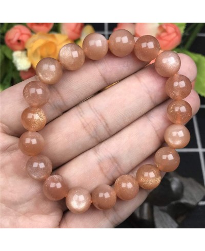 Natural Sunstone Bracelet for Women Men Crystal Round Beads Stretch Bracelet Jewelry AAAAA 8mm 9mm 10mm $30.71 Stretch