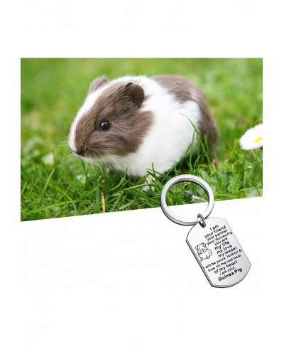 Guinea Pig Lover Gifts I am your friend your partner your Guinea Pig keychain Guinea Pig owner Animal Jewelry gifts $14.16 Pe...