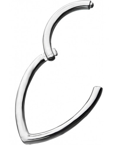 16G Tear Drop Stainless Steel Hinged Segment Ring for Septum Lip Eyebrow and Ear Piercings $10.44 Piercing Jewelry