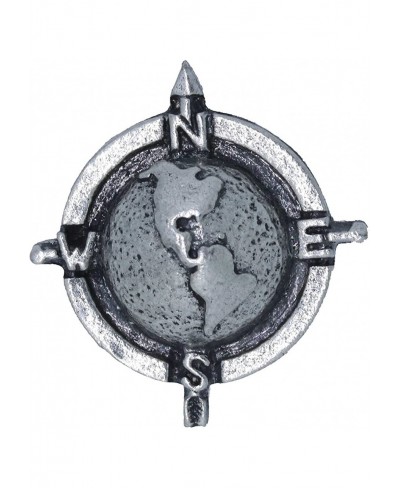 Globe Compass Lapel Pin $20.67 Brooches & Pins