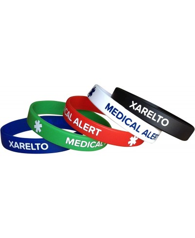 Xarelto Silicone Bracelets Medical Alert (5 Pack) Wristbands Adult Size for Men Women 7.8 $8.75 Identification