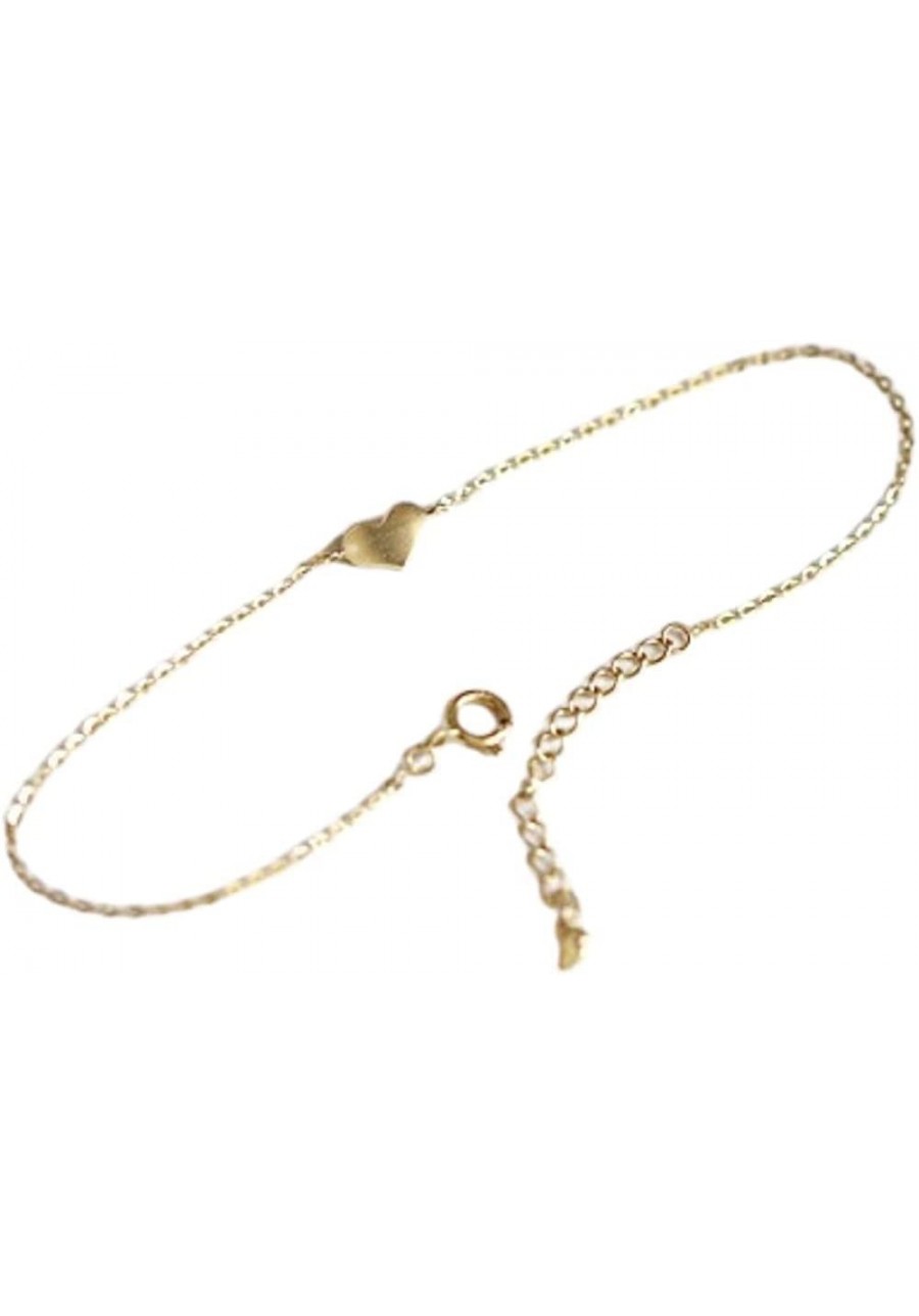 Gold Plated Dainty Mini Love Heart Bracelet and Studs Cute Delicate Jewelry Gift Ideas for Women Girls $17.70 Link