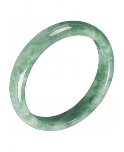 Jade Bangle Bracelet for Women Retro Chinese Style Natural Green Jade Bangle (2.08-2.56In) G001 $32.08 Bangle