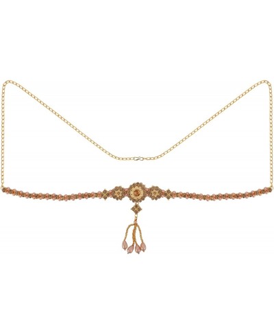 Indian Bollywood Vintage Gold Tone Waist Belt Belly Chain Kamarbandh Bridal Dangle Tassel Body Jewelry $13.23 Body Chains