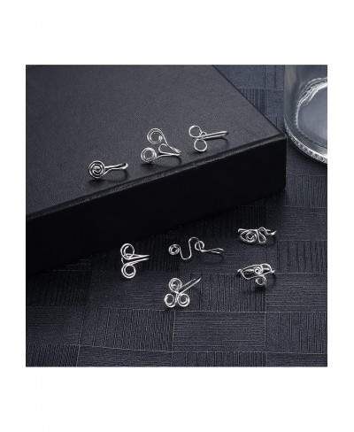 16Pcs African Nose Cuff Non Piercing for Women Men Fake Nose Rings Piercing Butterfly Flower Moon Star Crystal Clip On Nose R...