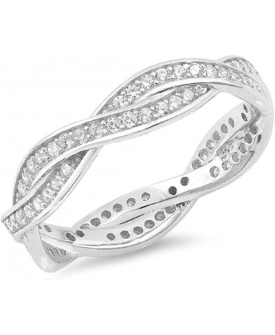 Sterling Silver Eternity Knot Ring $26.63 Eternity Rings