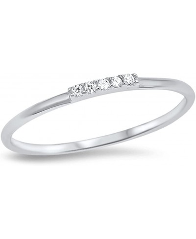 Sterling Silver Dainty Thin Ring $17.61 Bands