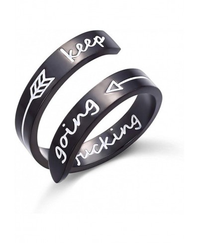 Unique Stainless Steel Rings Adjustable for Women Men Biker Ring Cool Rings Jewelry Inspirational Gifts $10.47 Statement