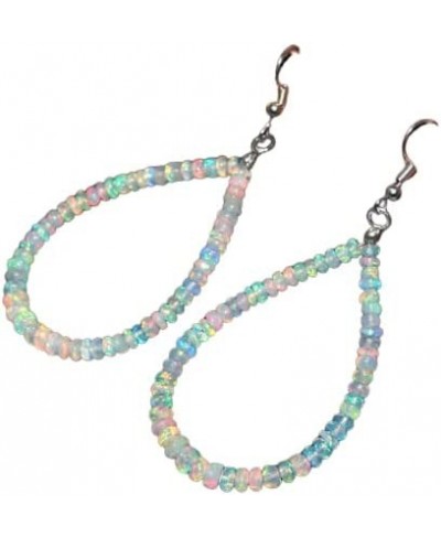Ethiopian Welo Opal Beads Earring Sterling Silver beaded Jewelry Opal dangle Earring (119) $43.57 Drop & Dangle