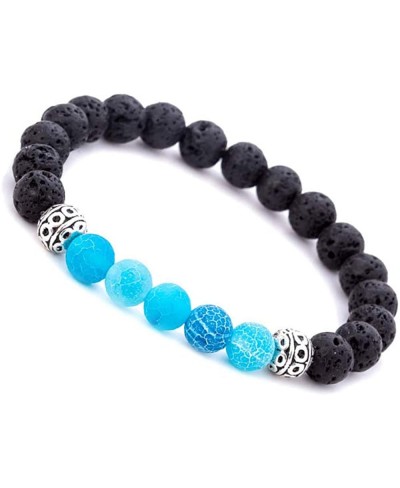 Bracelet with Real Stones 8mm Lava Rock Stone with Braided Rope Yoga Beads Bracelets for Women Superiorâ€‚Quality and Creativ...