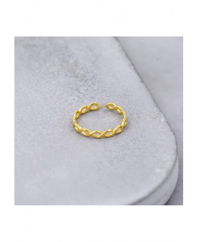 Skinny Stacking Rings Ultra Skinny Twist Stacking Ring Womens Simple Dainty Thin Band Adjustable $14.97 Wedding Bands