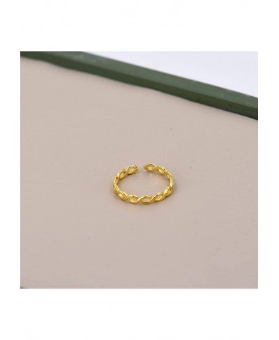 Skinny Stacking Rings Ultra Skinny Twist Stacking Ring Womens Simple Dainty Thin Band Adjustable $14.97 Wedding Bands