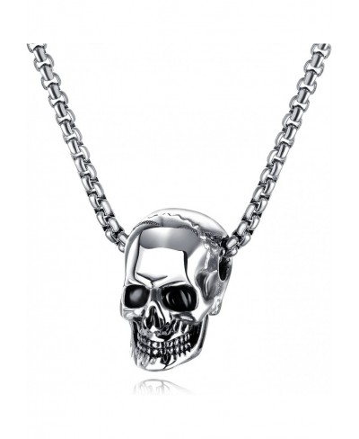 Punk Jewelry Stainless Steel Skull Pendant Cool Necklace $9.61 Pendant Necklaces