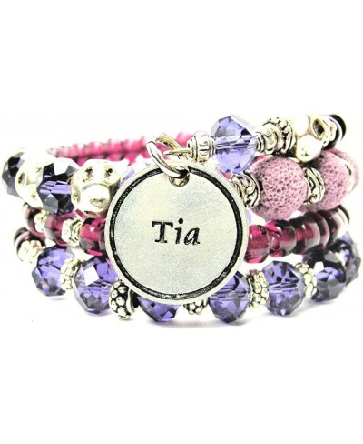 Tia Aunt Multi Wrap in Plum Purple $45.52 Charms & Charm Bracelets