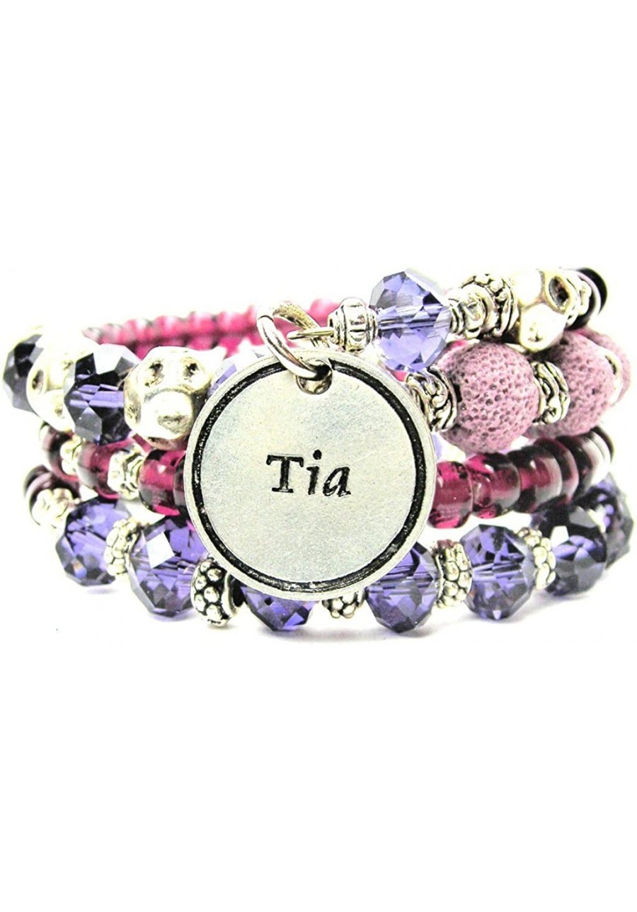 Tia Aunt Multi Wrap in Plum Purple $45.52 Charms & Charm Bracelets