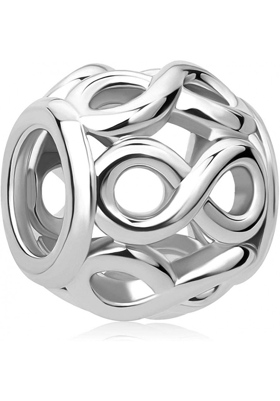 Hollow Out Infinity Love Charms Spacer Charm Beads for Bracelets $8.57 Charms & Charm Bracelets