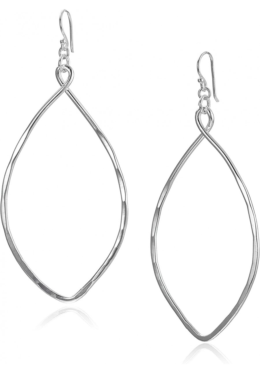 Robert Lee Morris Large Oval Silver Drop Earrings $24.44 Drop & Dangle