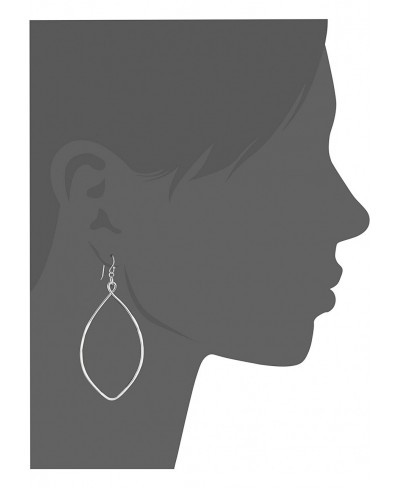 Robert Lee Morris Large Oval Silver Drop Earrings $24.44 Drop & Dangle