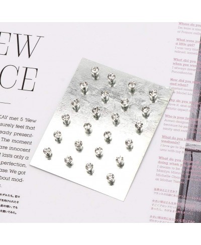 12 Pairs Crystal Rhinestone Magnetic Clip Non Piercing Earrings Fashion Jewelry $6.54 Clip-Ons