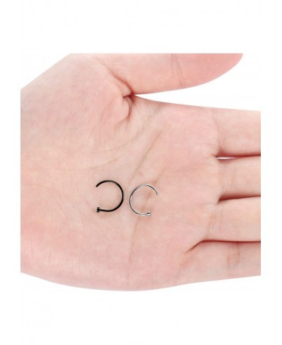 18G 20G Nose Rings Hoop for Men Women Stainless Steel Face Nose Piercings Jewelry 6-12mm $9.85 Piercing Jewelry