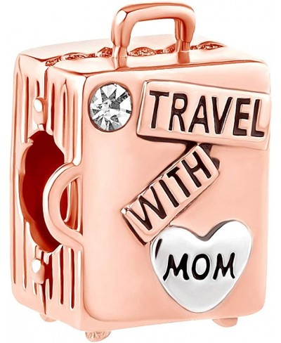 Love to Travel with Mom Charm Suitcase Have a Trip Charm Bead for Bracelet $19.74 Charms & Charm Bracelets