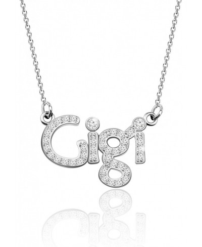 Gigi Necklace Grandma Jewelry Mother's Day Gift Gigi Letter Necklace Nana Mimi Gigi Gift Family Jewelry $12.78 Pendants & Coins