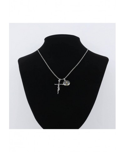 Faith Cross Mustard Seed Necklace Religious Jewelry Christian Gifts for Women Teen-Girls $10.58 Pendants & Coins