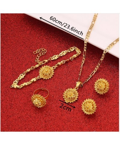 Ethiopian Habesha Jewelry Necklace Earrings Bracelet Ring Jewelry Accessories $20.70 Jewelry Sets