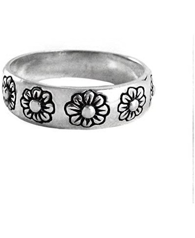 Sterling Silver Daisy Flower Band Ring $13.76 Bands