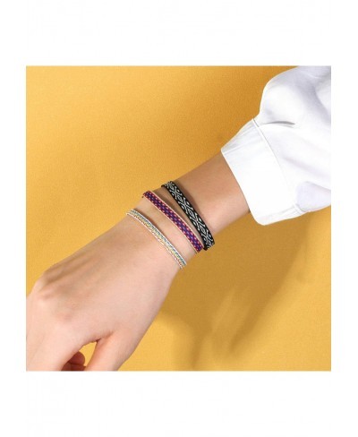 Bohemian Womens Friendship Bangle Bracelets Colorful Wax Rope Wrap Bracelet $13.92 Strand