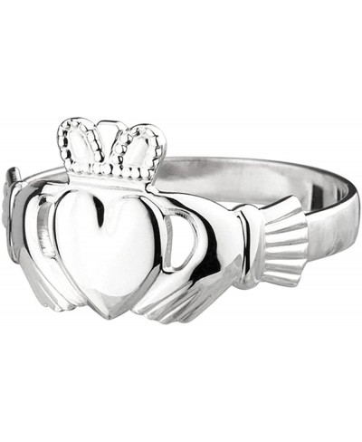 Failte Womens Claddagh Ring Sterling Silver Made in Ireland Size 9 $45.77 Statement