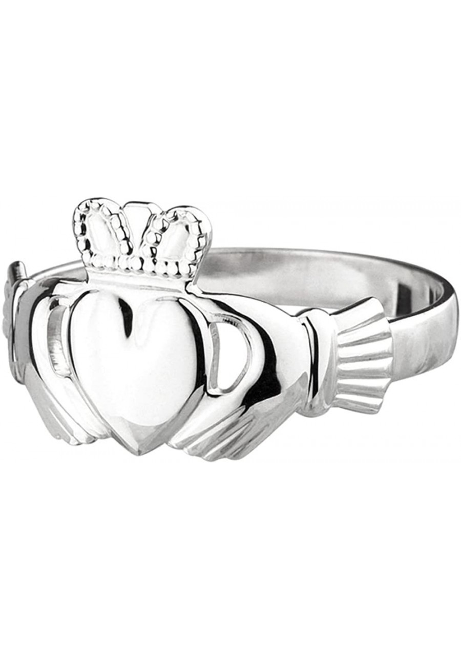 Failte Womens Claddagh Ring Sterling Silver Made in Ireland Size 9 $45.77 Statement