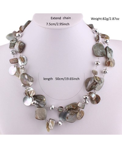 Handmade Natrual Shell Necklace for Women Statement Necklace Good Gift $13.65 Strands