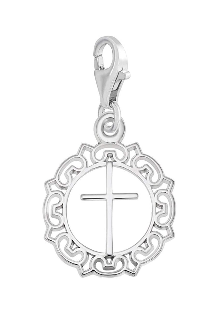 Cross Charm with Lobster Clasp Sterling Silver $27.27 Charms & Charm Bracelets